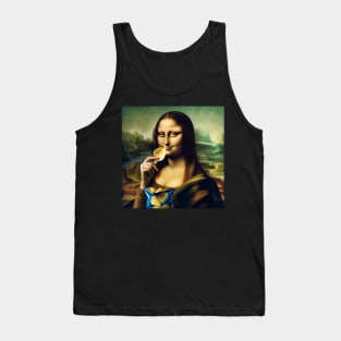 Mona Lisa Potato Chip Delight: National Potato Chip Day Tank Top